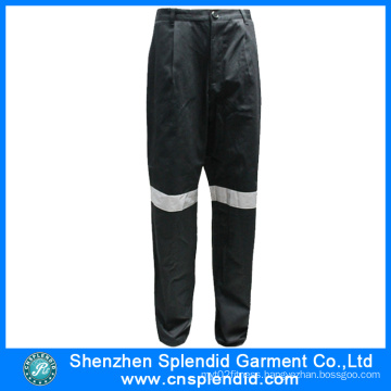 Custom Mens Work Clothes Reflective Cheap Black Work Trousers